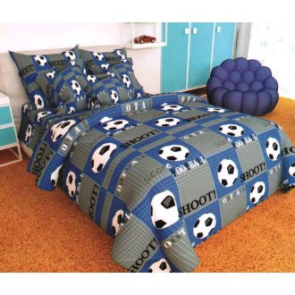 Детское постельное белье Tirotex Футбольный мяч синий