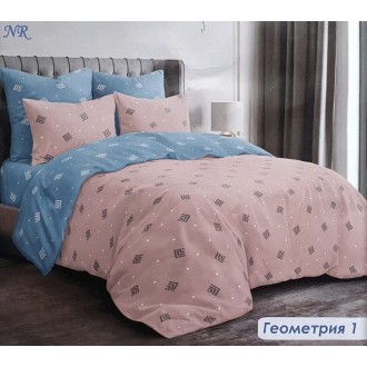 Постельное белье Тиротекс бязь Геометрия 1 коричневое