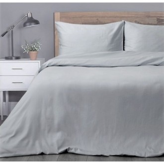 Однотонное постельное белье Тиротекс сатин Серое Однотонное постельное белье Тиротекс сатин Серое