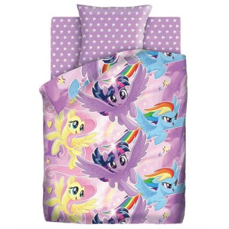 Детское постельное белье Novita бязь Небесные пони