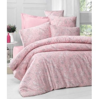 Комплект постельного белья евро Verano розовый