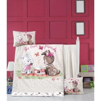 Детское постельное бельё в кроватку для новорожденных Victoria Cookie Time ранфорс