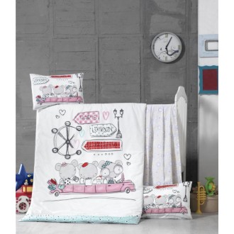 Детское постельное бельё в кроватку для новорожденных Victoria Journey ранфорс