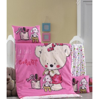 Детское постельное бельё в кроватку для новорожденных Victoria Sweet ранфорс Детское постельное бельё в кроватку для новорожденных Victoria Sweet ранфорс