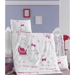 Детское постельное бельё в кроватку для новорожденных Victoria Family ранфорс