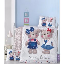 Детское постельное бельё в кроватку для новорожденных Victoria Lover ранфорс