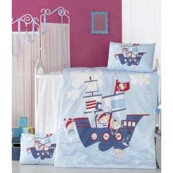 Детское постельное бельё в кроватку для новорожденных Victoria Ship ранфорс