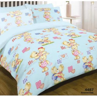 Детское постельное белье Вилюта 4457 голубые