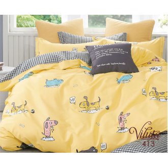 Детское постельное белье в кроватку Вилюта (Украина) сатин 413 Собаки