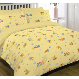 Детское постельное белье Вилюта (Украина) 6112 Мишки жёлтые в кроватку