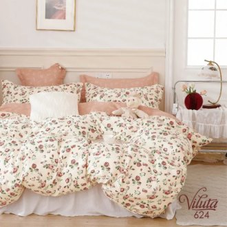 Постельное белье Вилюта (Украина) сатин 624 Прованс (мелкие цветы)
