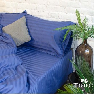 Постельное белье Вилюта (Украина) сатин страйп 78 синее