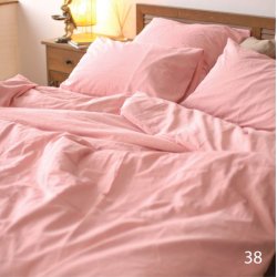 Однотонное постельное белье Viluta Wash Tiare 38 розовое