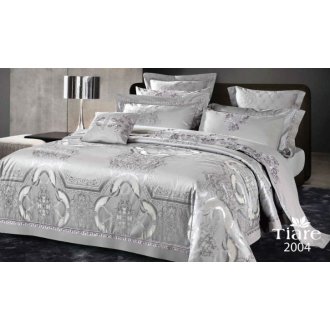 Постельное белье Вилюта (Украина) сатин-жаккард Tiare 2004 серое Постельное белье Вилюта (Украина) сатин-жаккард Tiare 2004 серое