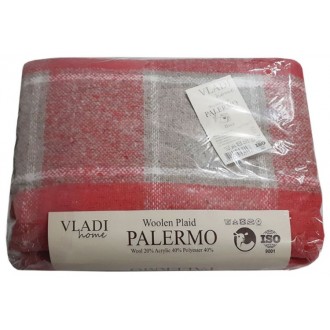 Плед Vladi Palermo Pictor Шанхай 140х200 Клетка коралл