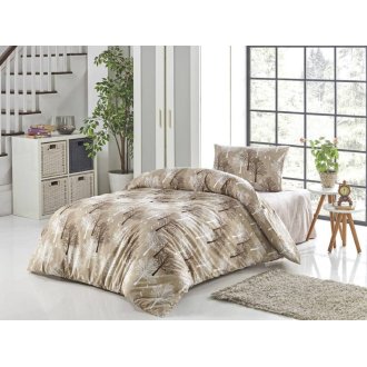 Постельное бельё Zeron ранфорс Agar Kahve