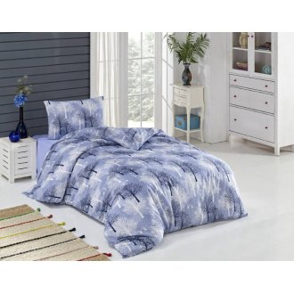 Постельное бельё Zeron ранфорс Agar Mavi