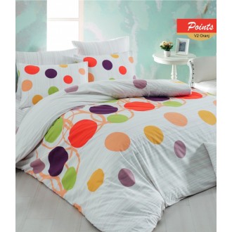 Постельное бельё Zugo Home ранфорс Points V2 евро Постельное бельё Zugo Home ранфорс Points V2 евро