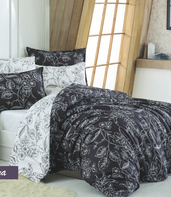 Черное постельное белье